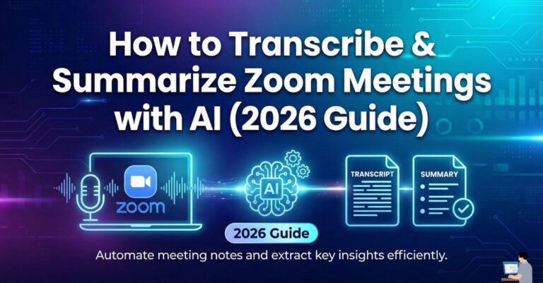 How to Transcribe & Summarize Zoom Meetings with AI