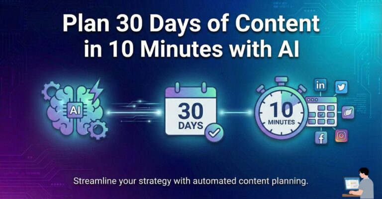 Plan 30 Days of Content