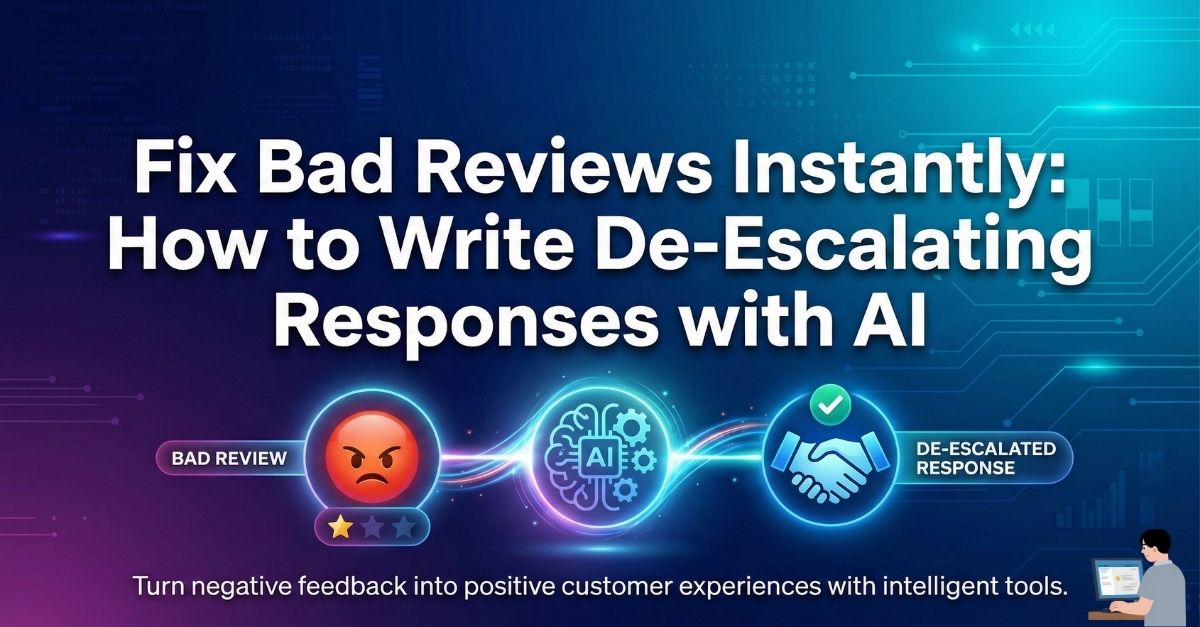 Fix Bad Reviews Instantly