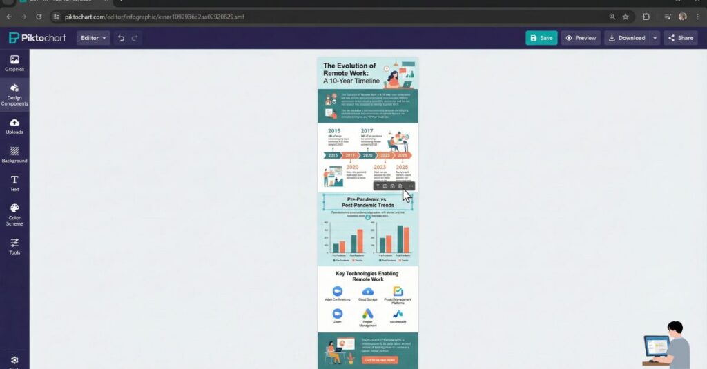 An example of a long-form vertical infographic created for Pinterest.)