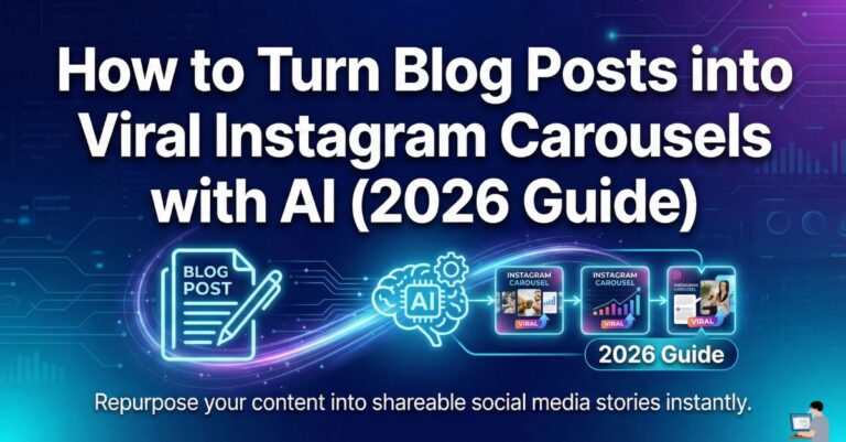 How to Turn Blog Posts into Viral Instagram Carousels with AI (2026 Guide)