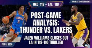 Thunder vs. Lakers Post-Game Analysis